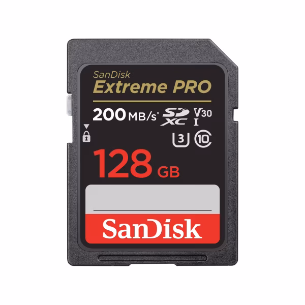 Memory Camera 128GB 4K 200MB/S