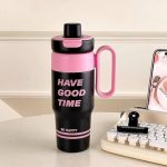 Iced Coffee Cup - 850ml Large Capacity Water Bottle - Image 2