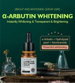 Alpha Arbutin Whitening Serum Visibly Fades and Reduces Skin Discollation Associated from Dark Spots Sun Spots Acne Scars - Image 2