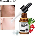 Alpha Arbutin Whitening Serum Visibly Fades and Reduces Skin Discollation Associated from Dark Spots Sun Spots Acne Scars