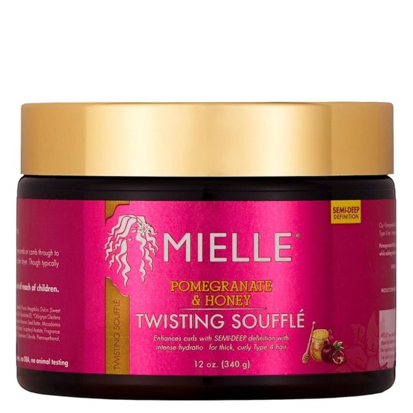 Mielle Organics Pomegranate & Honey Twisting Souffle, 12Oz