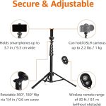 64-inch Extendable Tripod for iPhones and Smartphones - Image 2