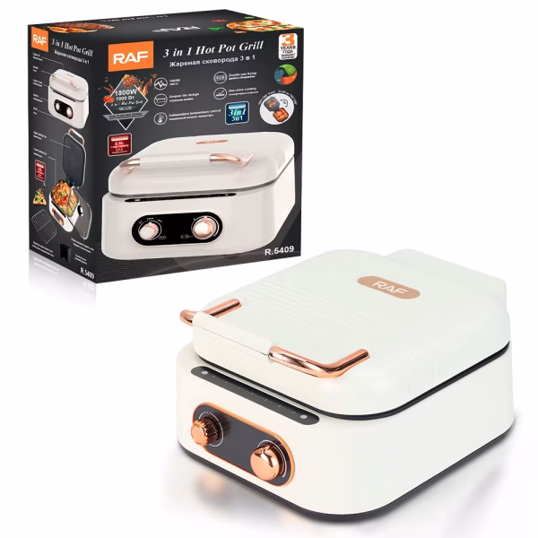 RAF Multifunctional Hot Electric Cooking Pot Machine Pan Frying Pot