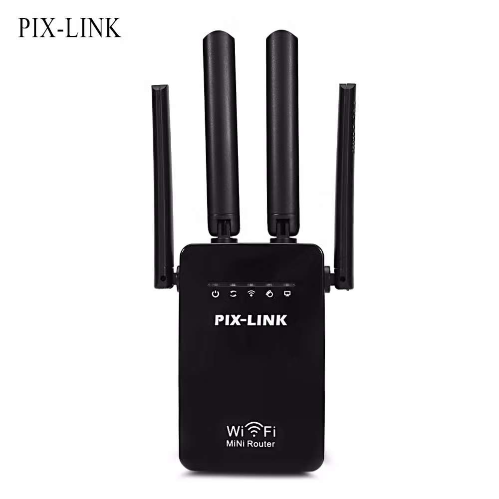 Pix-Link-Wr09q-WiFi-Repeater-300Mbps-WiFi-Wireless-Internet-Long-Range-Extender-Signal-Booster-for-Home-with-Ap-Mode-Ethernet Pix-link Wi-fi Repeater - Image 1