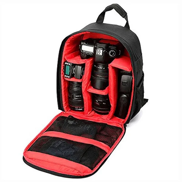 Bag Pack Camera EOS Red And Black Q03
