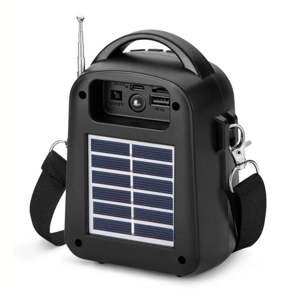 Solar Powered Portable Wireless Mini BT Speaker Subwoofer