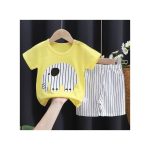 0-3 Years Baby Boys Summer Casual Sets Short Sleeve Newborn Outfits Trousers Pants Tshirt Round Neck