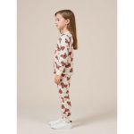 0-3Y Baby Girl COTTON Round Neck Butterfly Print Long Sleeve Top and Pants Set