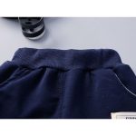0-4 Year Old Boy's Long Sleeved Top And Pants 2-piece Set - Navy Blue