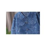 0-4 Year Old cotton Jacquard Denim Set For Boys, Long Sleeved Top+long Pants Two-piece Set