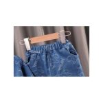 0-4 Year Old cotton Jacquard Denim Set For Boys, Long Sleeved Top+long Pants Two-piece Set