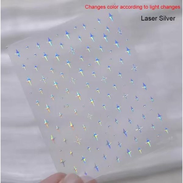 1 piece 5D nail stickers metal mini self-adhesive nail art stickers