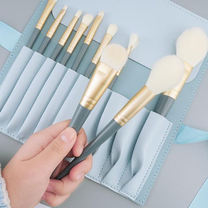 10 pieces of makeup brush set beginner brush powder brush eye shadow brush soft hair cover brush beauty tools