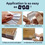 10pcs Baby Anti-collision Corner Protector, PVC Protective Table Corner Cushion