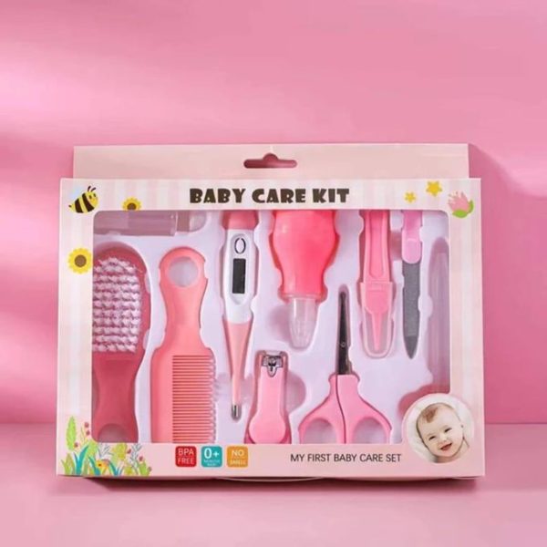 10pcs/ Set baby care grooming set- pink