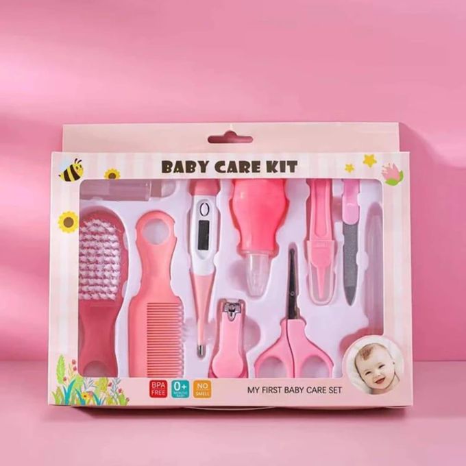 10pcs/ Set baby care grooming set- pink