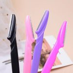 12 Pcs Mix Color Eyebrow Razor Women Face And Body Safe Trimmer Hair Shaver Eye Brow Remover