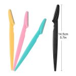 12 Pcs Mix Color Eyebrow Razor Women Face And Body Safe Trimmer Hair Shaver Eye Brow Remover