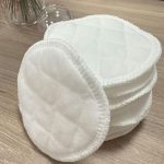 12 Pcs Reusable Nursing Pads - Washable Cotton Breast Pads for Breastfeeding