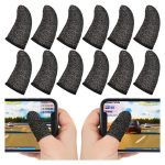 12Pcs Mobile Game Touch Screen Fiber Finger Cuff
