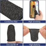 12Pcs Mobile Game Touch Screen Fiber Finger Cuff