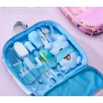 13pcs Baby Care Kit Nasal Inhaler Nail Clippers Daily Cleaning Cartoon Set Mother and Baby Care Set