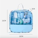 13pcs Baby Care Kit Nasal Inhaler Nail Clippers Daily Cleaning Cartoon Set Mother and Baby Care Set