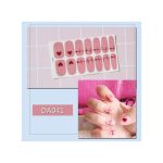 14PcsSheet Star Moon Heart Leaf Grid Nail Sticker Full58