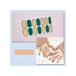 14PcsSheet Star Moon Heart Leaf Grid Nail Sticker Full58