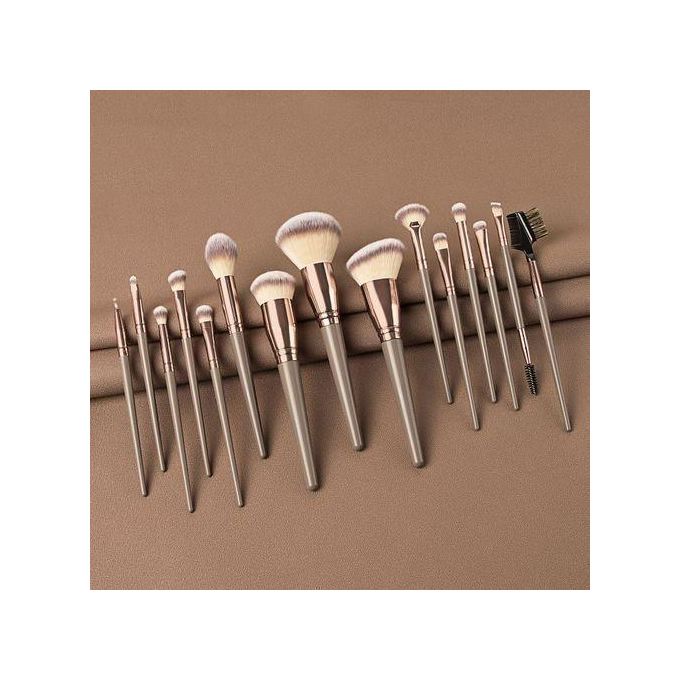 15 Pcs Professional Makeup Brush Set Complete Collection Professional Makeup
