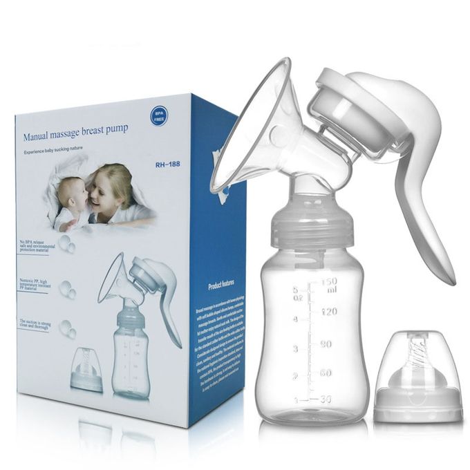 150ml Manual Breast Pump With Free Baby Bottle Cap