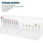 19Pcs Tungsten Steel Polishing Head Tool Set For Manicure