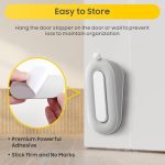 2 In 1 Door Stopper For Floor, Non-Slip Door Stop Wedge,Portable Door Stopper For Tile/Wood Floor/Cement Floor