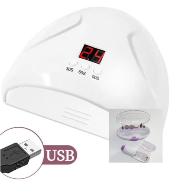 2-in-1 Electric Nail Kit with LED Dryer