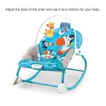 2 in 1 Vibrant Baby Rocker with Interactive Toy Bar 0 - 36 Months