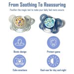 2-Pack Baby Pacifier - Safe for Gums, Day & Night Use