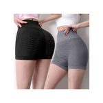 2 Pack Women's Yoga Pants Sports Shorts High Waist Tummy Lifting