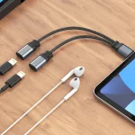 Fast iPhone Charging Braided Cable with Dual Female Lightning Music & Charge Adapter, Headphone and Charging port - Image 3
