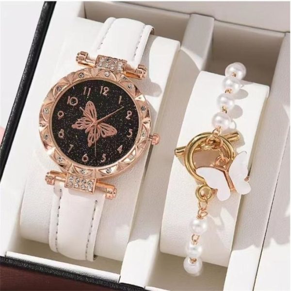 2025 New Model Ladies Dating Set Gift Simple Watch Bracelet 2-piece Set