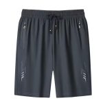 2pc Summer Men's Sport Shorts Cool Sportswear Running Shorts Boy clothes Gym Fitness Training Jogging Short Pants Men Black Gray