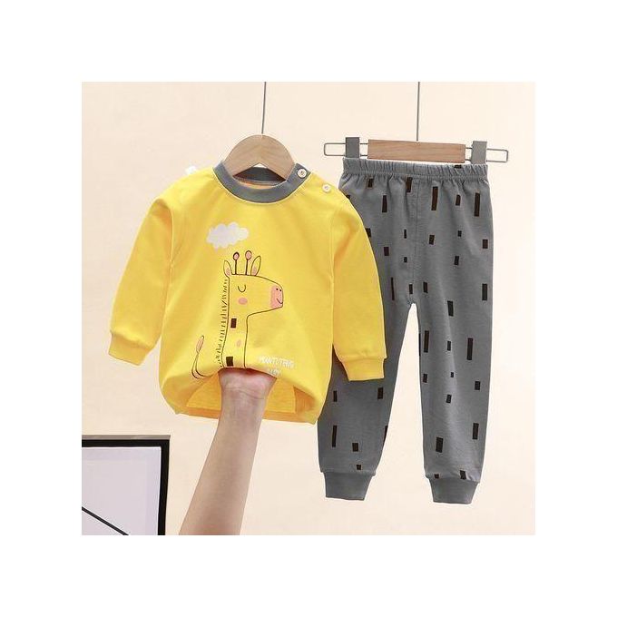 2pcs 0-3 Years Baby Boys Clothes Newborn Kids Sets Long Sleeve Sweatshirt Pants Trousers Tops Cartoon Outfit