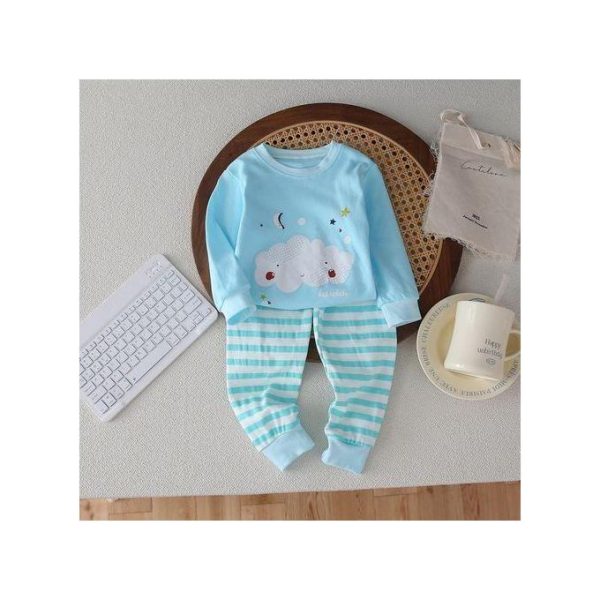 2pcs 0-3 Years Baby Boys Clothes Newborn Kids Sets Long Sleeve Sweatshirt Pants Trousers Tshirt Outfit Tops Cartoon