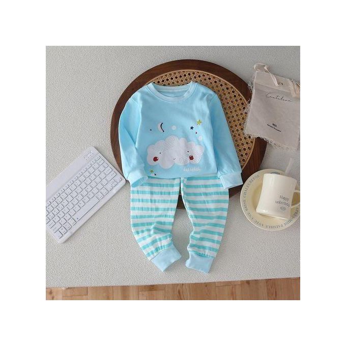 2pcs 0-3 Years Baby Boys Clothes Newborn Kids Sets Long Sleeve Sweatshirt Pants Trousers Tshirt Outfit Tops Cartoon