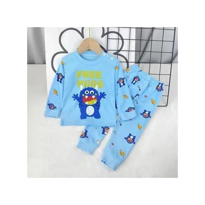 2pcs 0-3 Years Baby Boys Clothes Newborn Kids Sets Long Sleeve Sweatshirt Pants Trousers Tops Cartoon Outfit