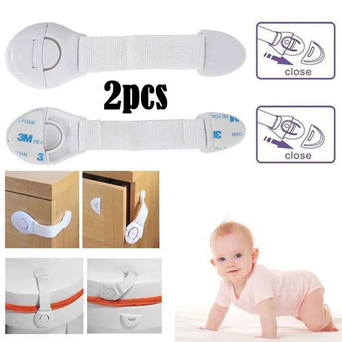 2Pcs Baby Kid Safety Locks Children Protection Cabinet Cupboard Drawer Security