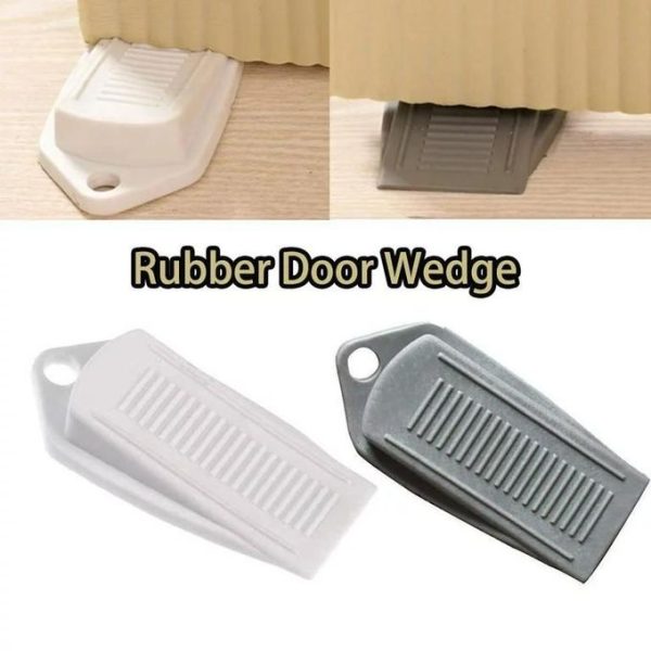 2pcs Rubber Wedge Door Stop Convenient Mouse Design Door Stop Stopper Holder Guard Baby Safety