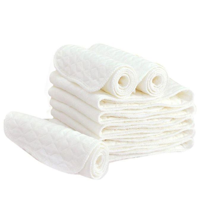2PCs Washable Pure Cotton Baby Diaper Nappies Liners