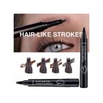 3 Colors Eyebrow Pen Waterproof 4 Fork Tip Eyebrow Tattoo Pencil Long Lasting Natural Dark Brown Liquid Eye Brow Pencil