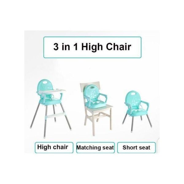3 In 1 Feeding Chair Baby High Chair Green