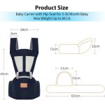 3 In 1 Hip Seat Baby Carrier - Blue